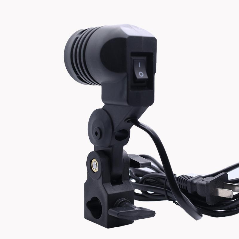 Photography Lighting Umbrella - Black 1.8M Cable Cord E27 Socket
