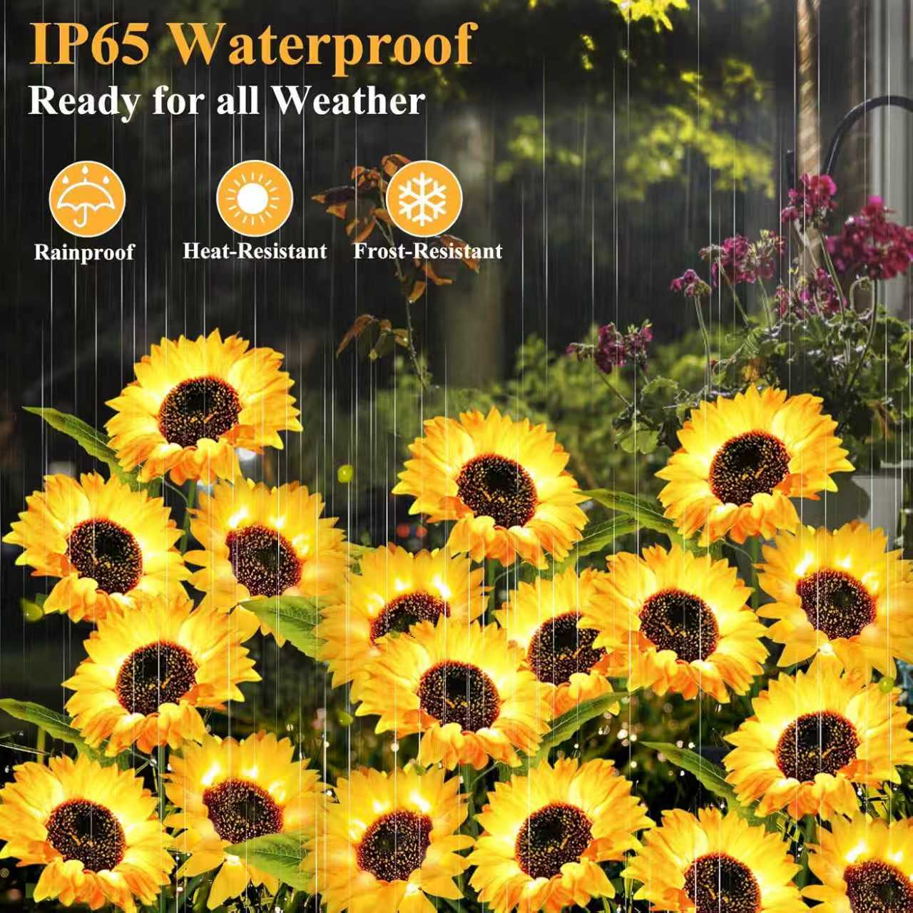 2 Pack Solar Sunflower Outdoor - Flower Photography Led Lighting Pack review and price