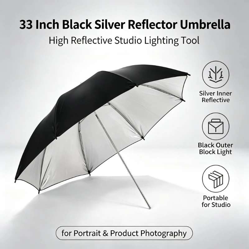 2026 Black Durable 33-inch Ref - Photography Lighting Umbrella review and price