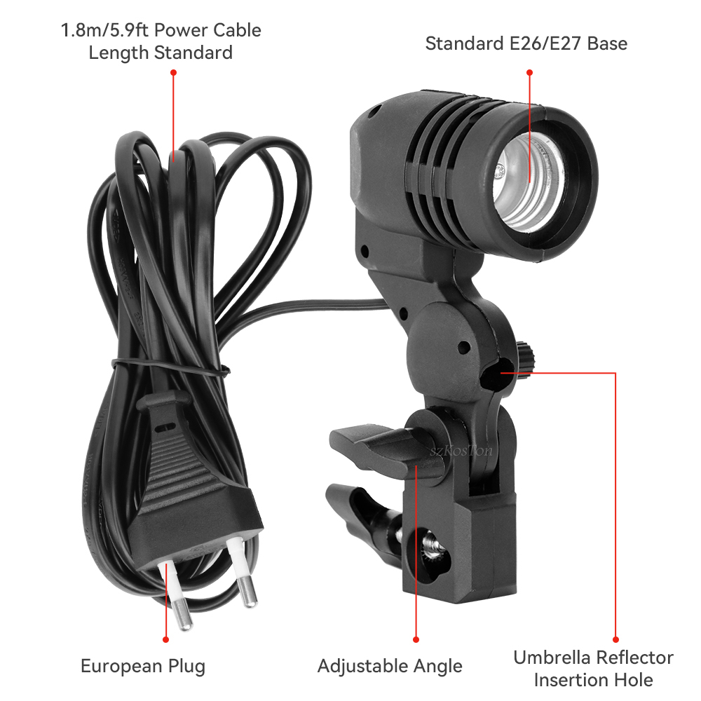Single Head Bulb Holder E27 So - Photography Lighting Umbrella review and price