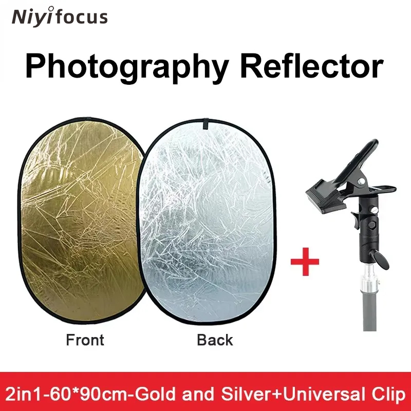 2in1 Round Portable Reflector  - Photography Lighting Reflectors review and price