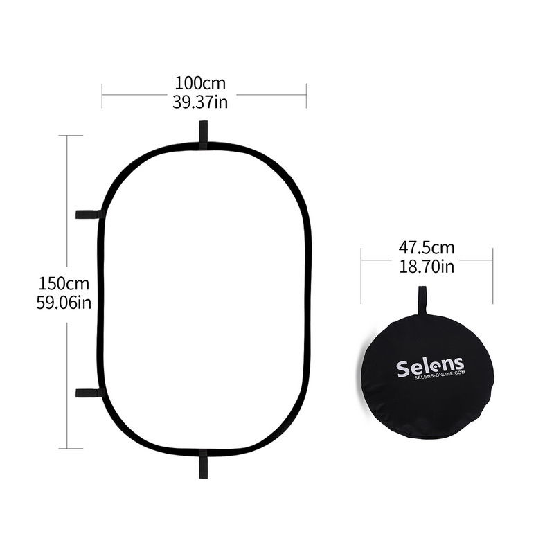 100X150CM Foldable Oval Reflec - Photography Lighting Reflectors review and price