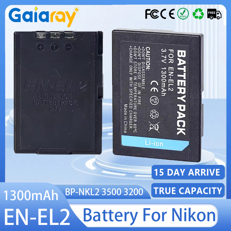 EN-EL2 Camera Battery 1300mAh  - Nikon Camera D3500 review and price