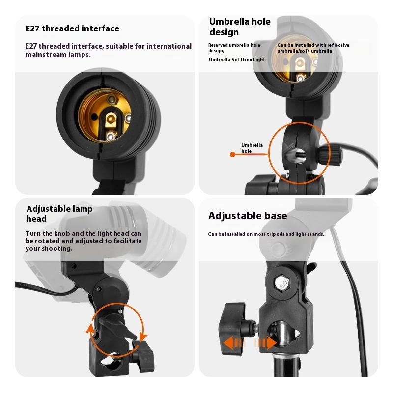 1.8M Cable Cord E27 Socket Sof - Photography Lighting Umbrella review and price